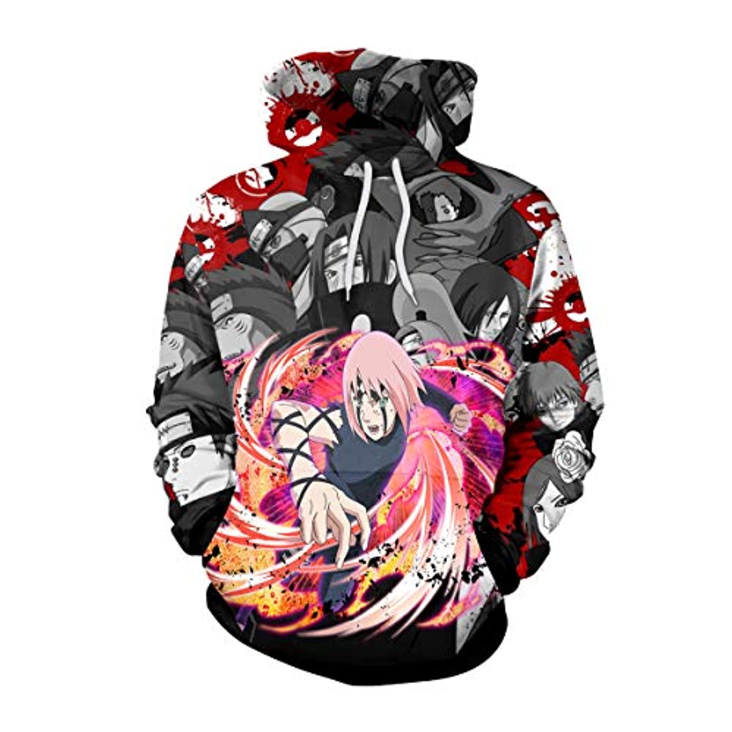 Anime Naruto Hoodies Naruto Character 3D Print Pullover Hoodie