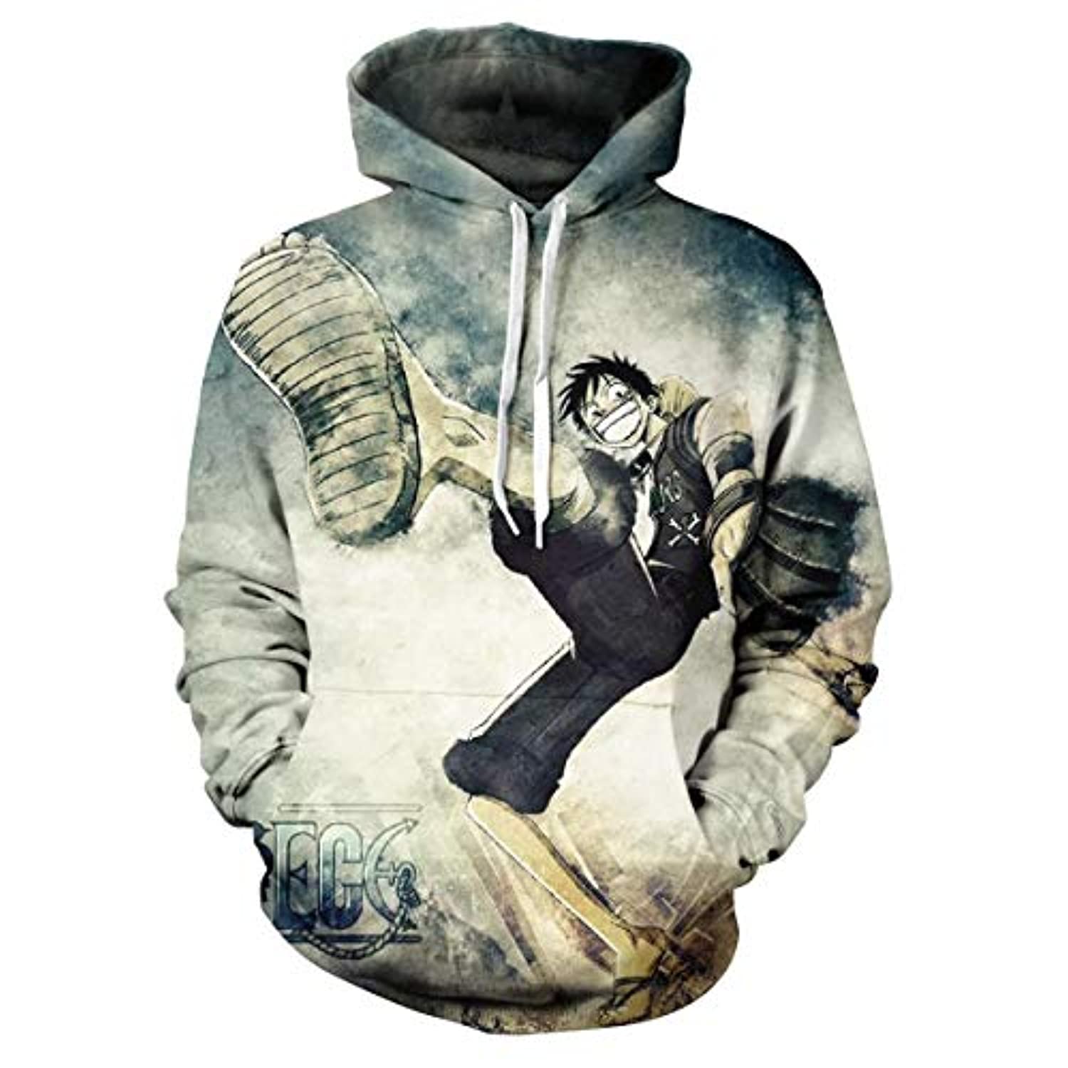 Anime One Piece Monkey D Luffy Hoodies - 3D Pullover Sweatshirt