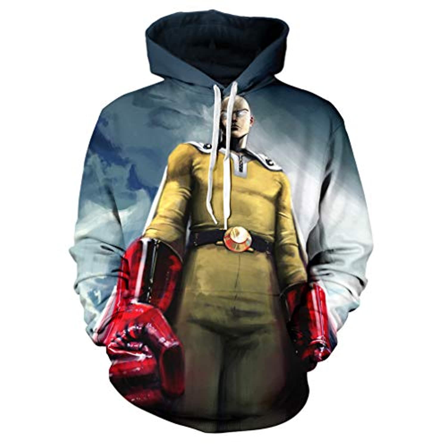 Anime One Punch Man Hoodie Saitama 3D Print Pullover Hoodie