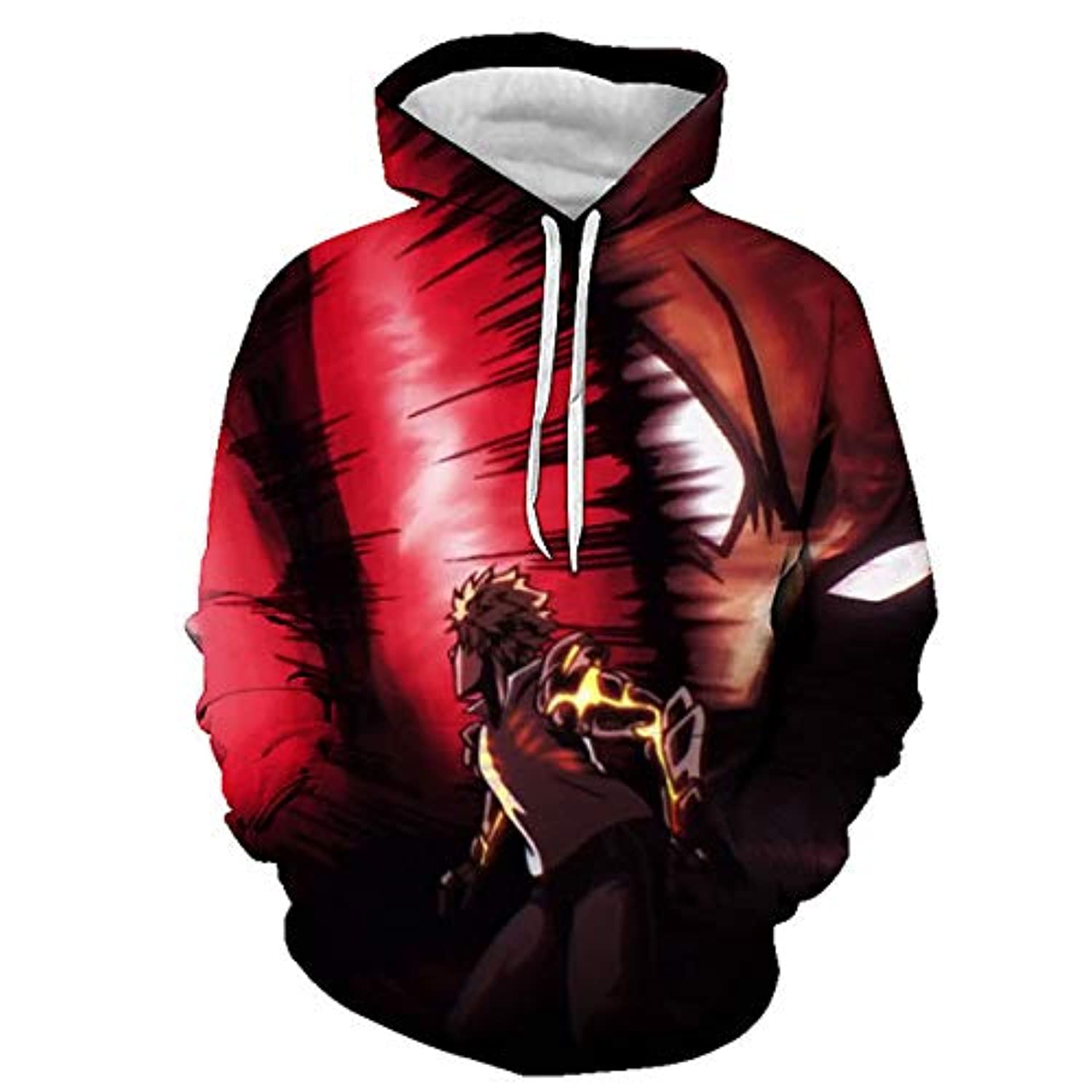 Anime One Punch Man Hoodies - Genos 3D Print Red Pullover Hoodie