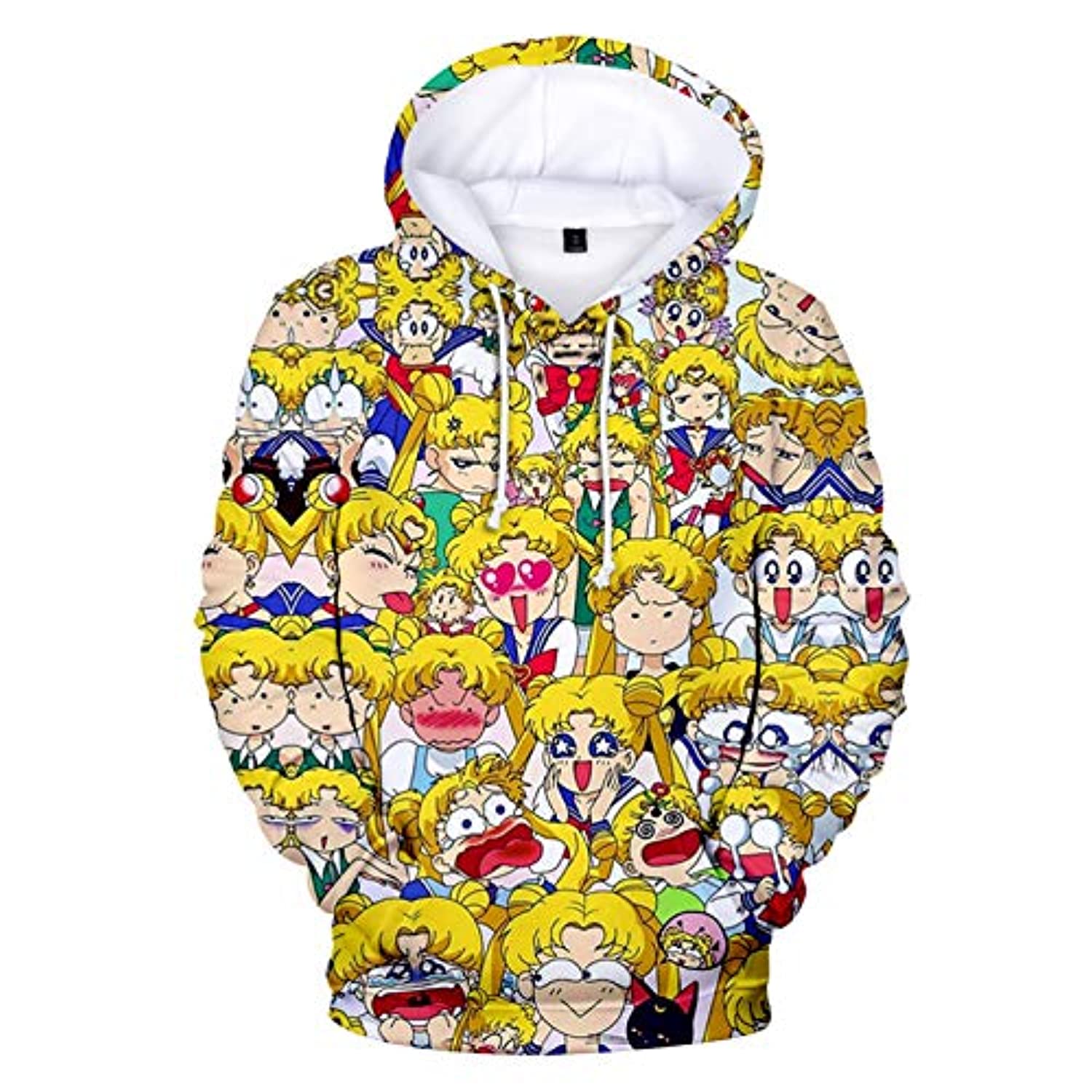 Anime Sailor Moon Hoodie - Funny Sailor Moon 3D Print Pullover Hoodie