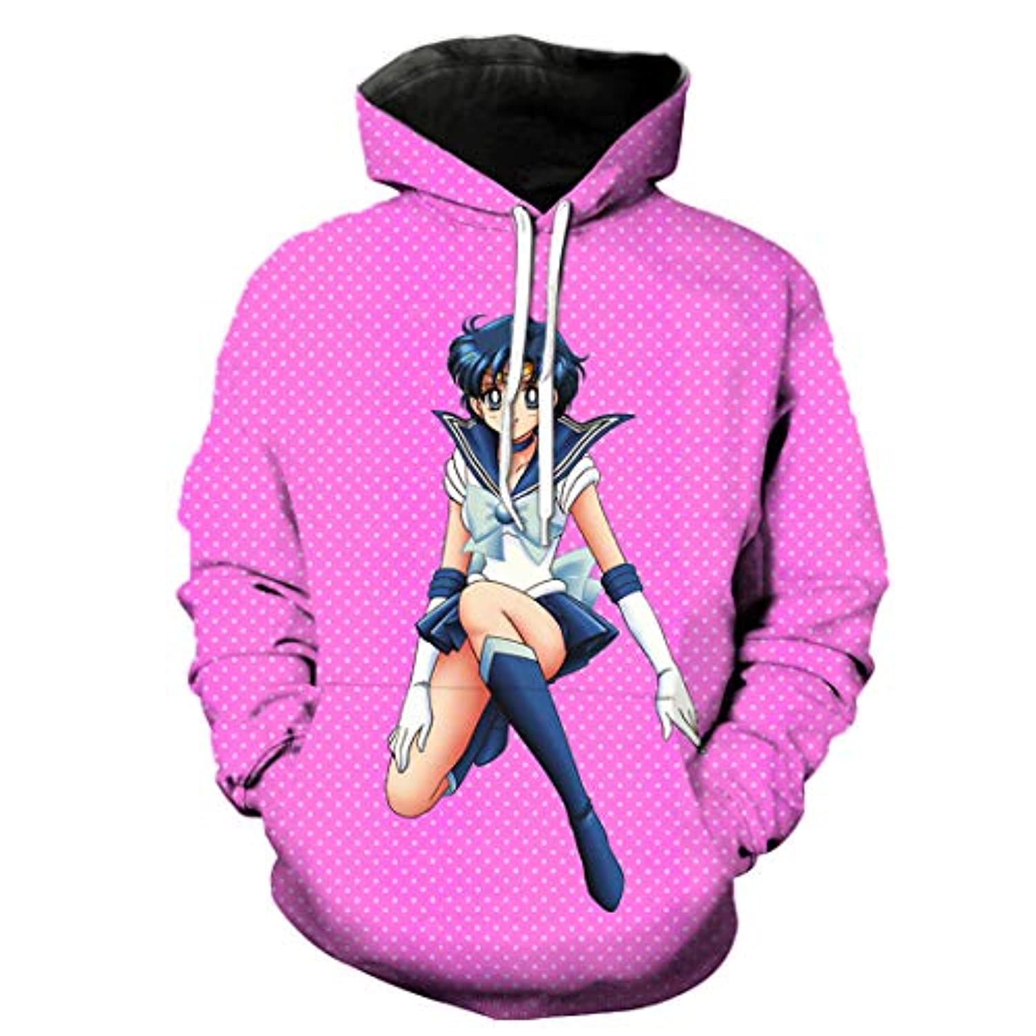 Anime Sailor Moon Hoodie - Sailor Mercury 3D Print Pullover Hoodie