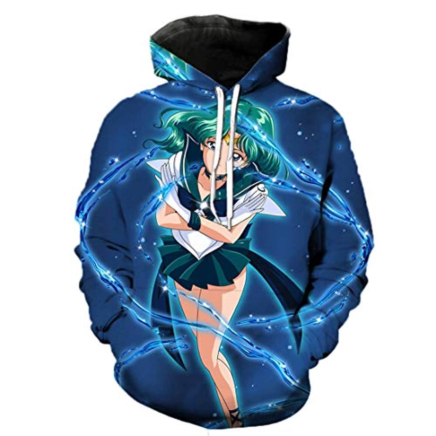 Anime Sailor Moon Hoodie - Sailor Neptune Kaiou Michiru 3D Print Pullover Hoodie