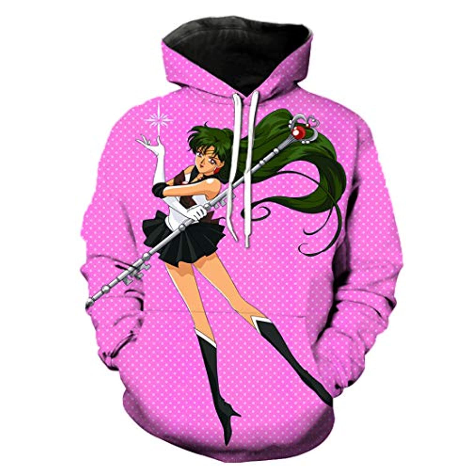 Anime Sailor Moon Hoodie - Sailor Pluto 3D Print Pullover Hoodie