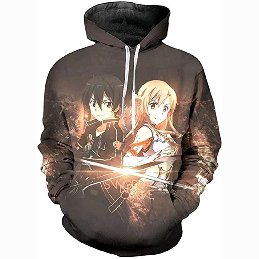 Anime Sword Art Online SAO Cosplay 3D Print Hoodie