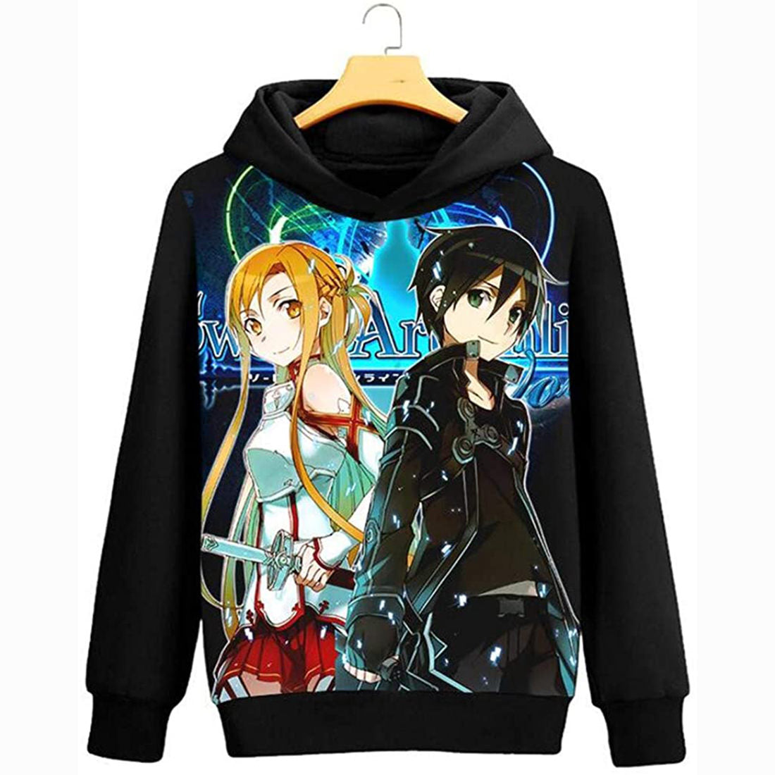 Anime Sword Art Online SAO Cosplay Jacket Sweatshirt Fleeces Costume Hoodie