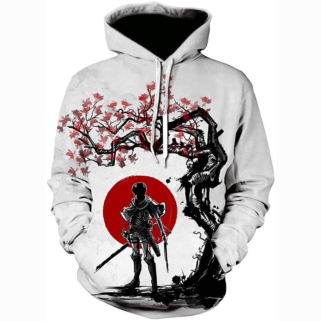 Attack on Titan 3D Print Pullover Hoodie Sweatshirt with Pocket