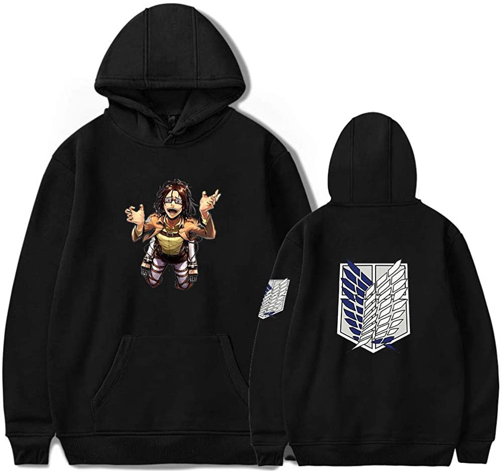 Attack on Titan Hange Zoë Hoodie Sweatshirts Anime Pullover Unisex Harajuku Tracksui