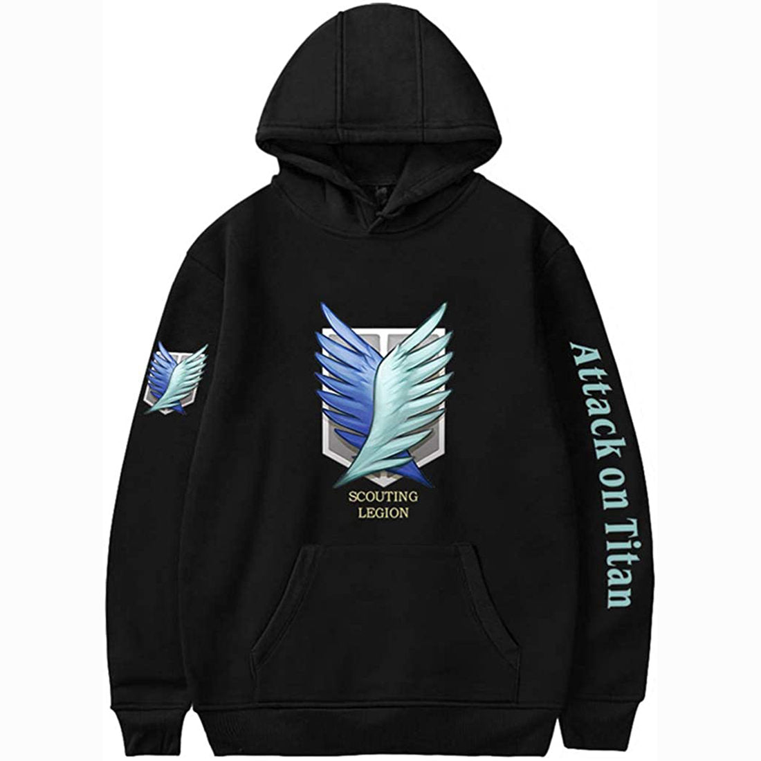 Attack on Titan Hoodies Fashion Hooded Pullover Sweatshirts for Unisex