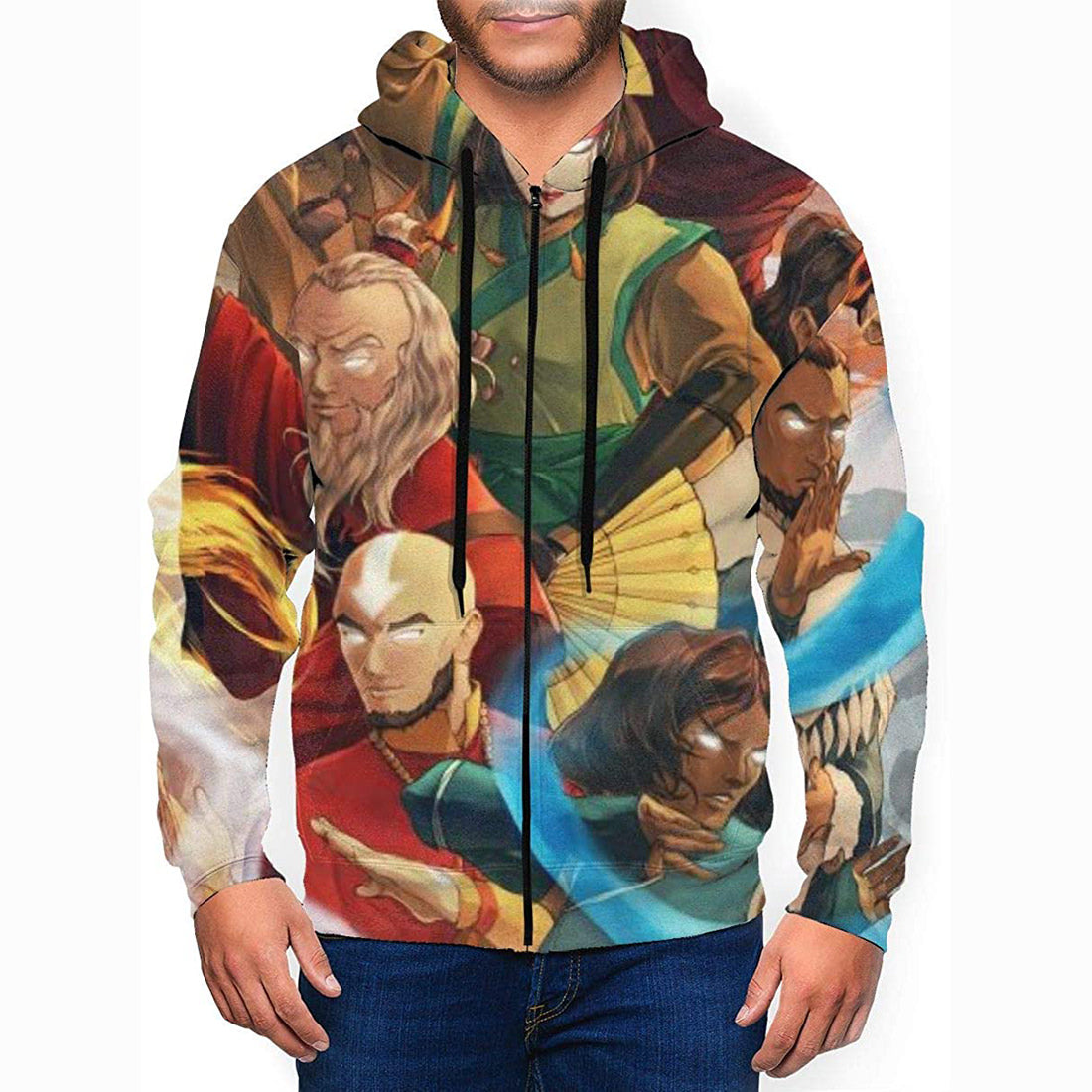 Avatar The Last Airbender - 3D Digital Print Zip Up Hoodie