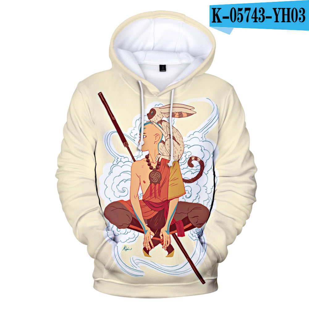 Avatar the Last Airbender 3D Printed Hoodies - Anime Hooded Casual Coats Sweatshirt