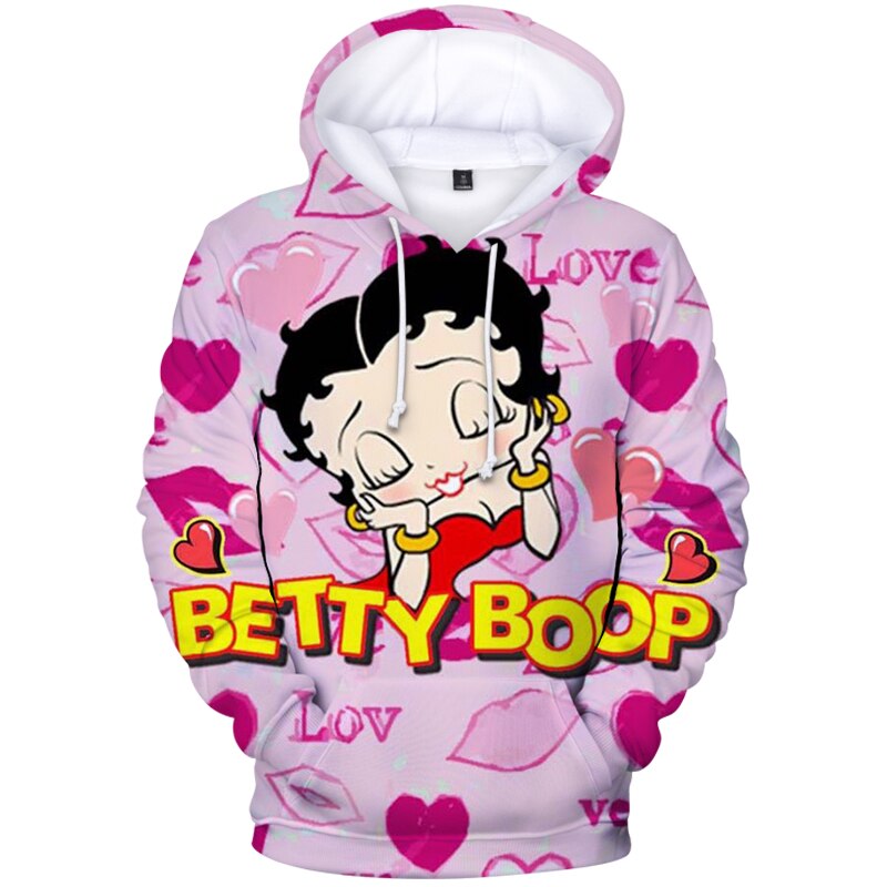 Betty BOOP Hoodies - 3D Printed Hoodies Sweatshirt