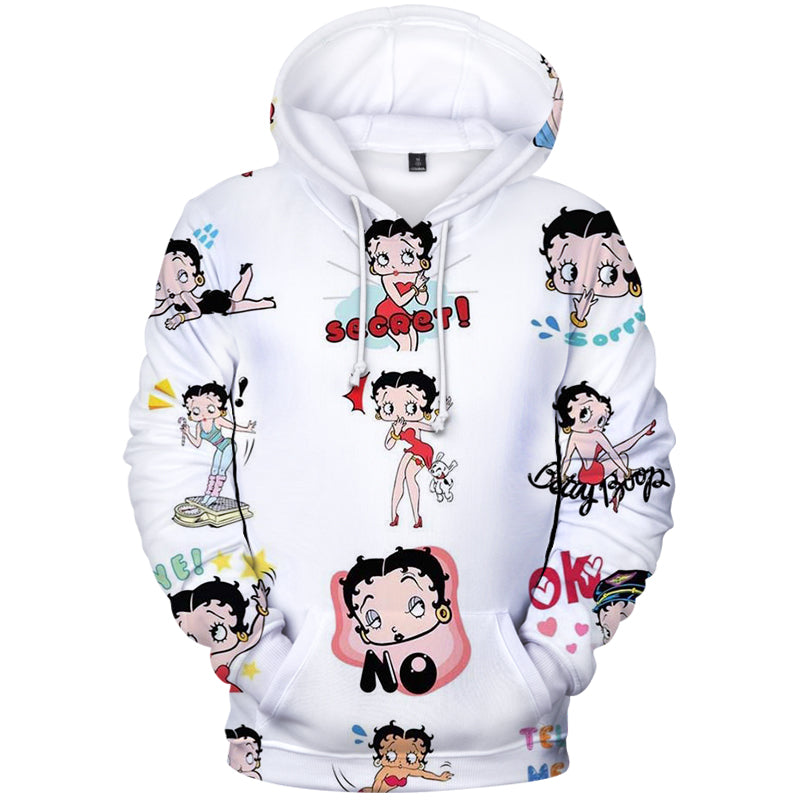 Betty BOOP Hoodies - 3D Printed Sweatshirt