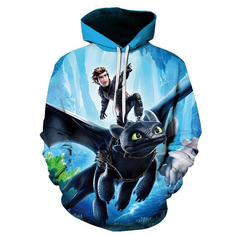 Cartoon How to Train Your Dragon 3D Hoody Sweatshirt Hoodies