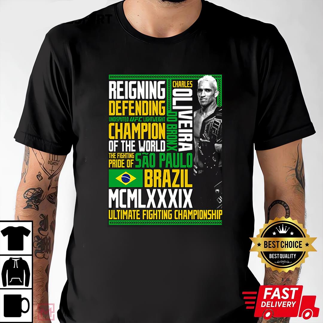 Charles Oliveira Unisex T-shirt For Mens Womens