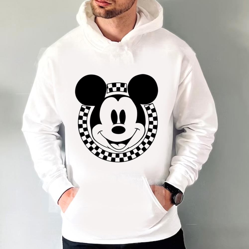 Checkered Mickey Minnie Mouse Shirt, Vintage Disney T-Shirt, Couples Disneyland