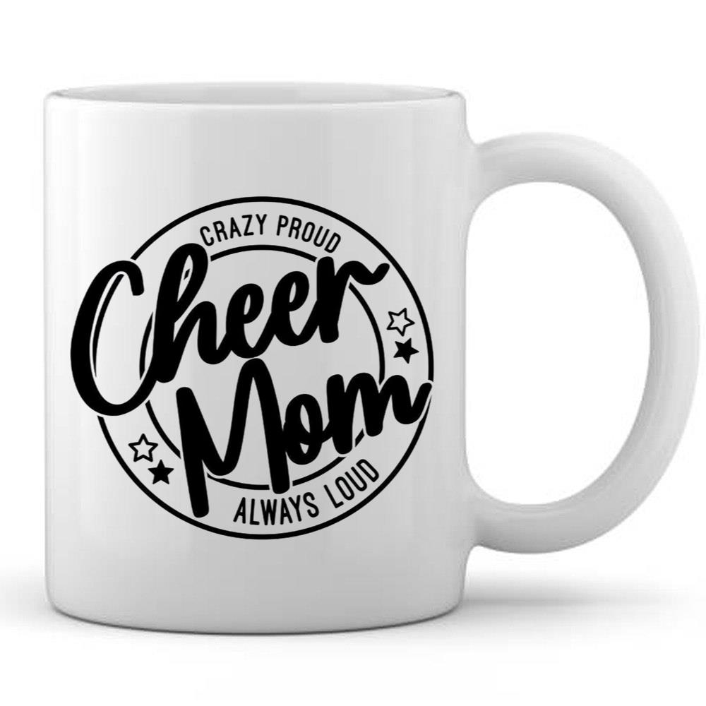 Cheer Mama Cheer Mom Proud Always Loud T-Shirt