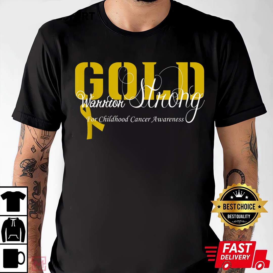 Childhood Cancer Awareness Shirt Upporter Strong Warrior