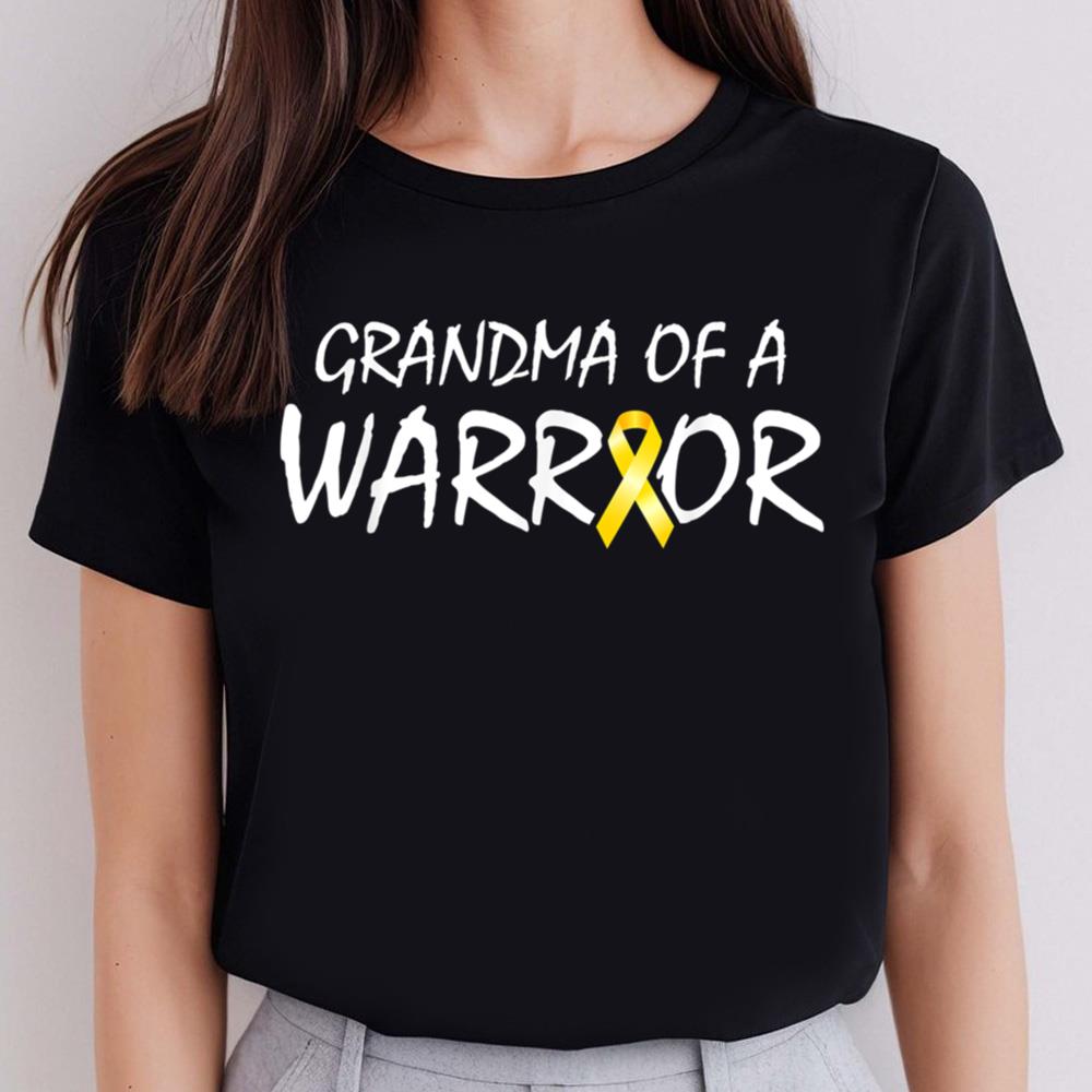 Childhood Cancer Awareness Shirts Grandma of a Warrior Childhood Cancer Awareness Ribbon