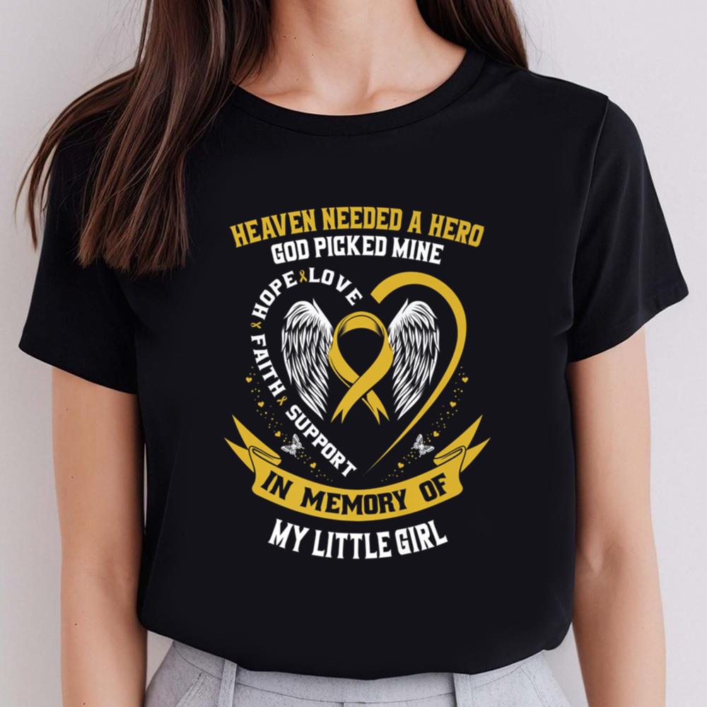 Childhood Cancer Awareness Shirts In Memory of My Little Girl Daughter