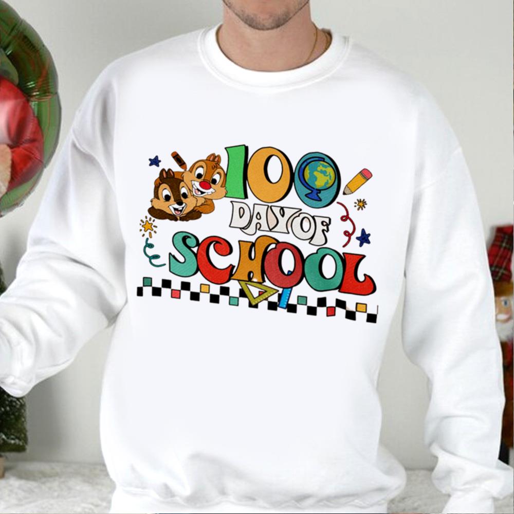 Chip And Dale 100 Days Of School Shirt, Disney 100 Day of School Shirt