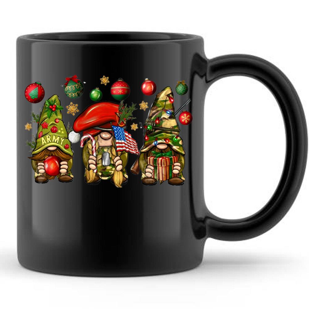 Christmas Army Gnomes USA Army Soldier Gnome T-Shirt