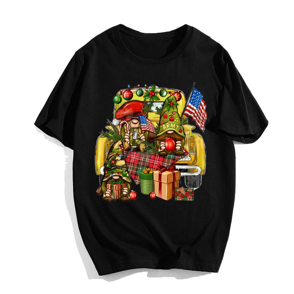 Christmas Army Gnomes truck Merry Christmas T-Shirt