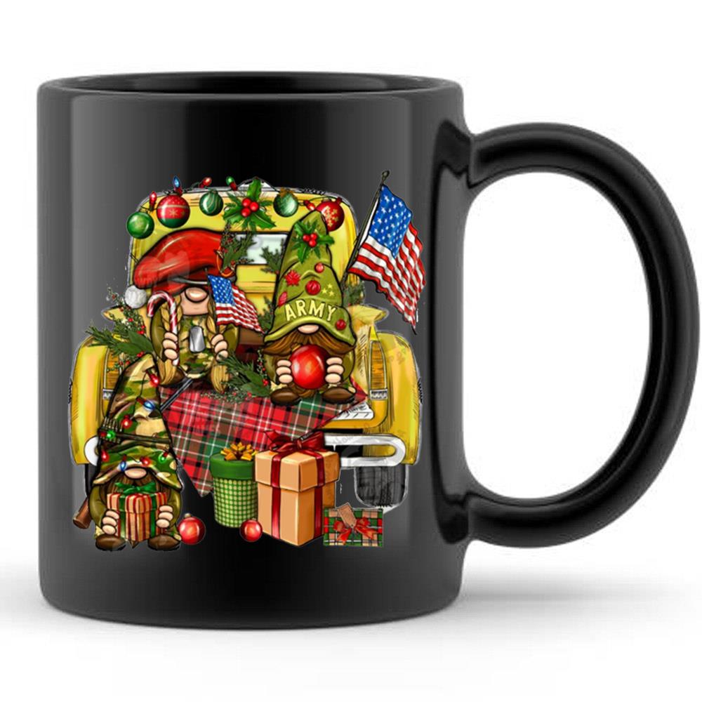 Christmas Army Gnomes truck Merry Christmas T-Shirt