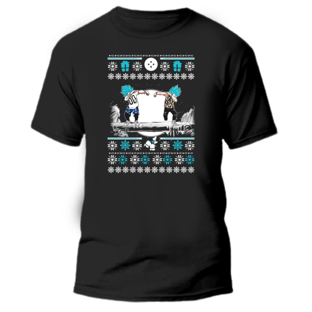 Christmas Saiyan Dab Ugly Sweatshirt T-Shirt, Dragon Ball Z Daddy Shirt, Super Saiyan Dad