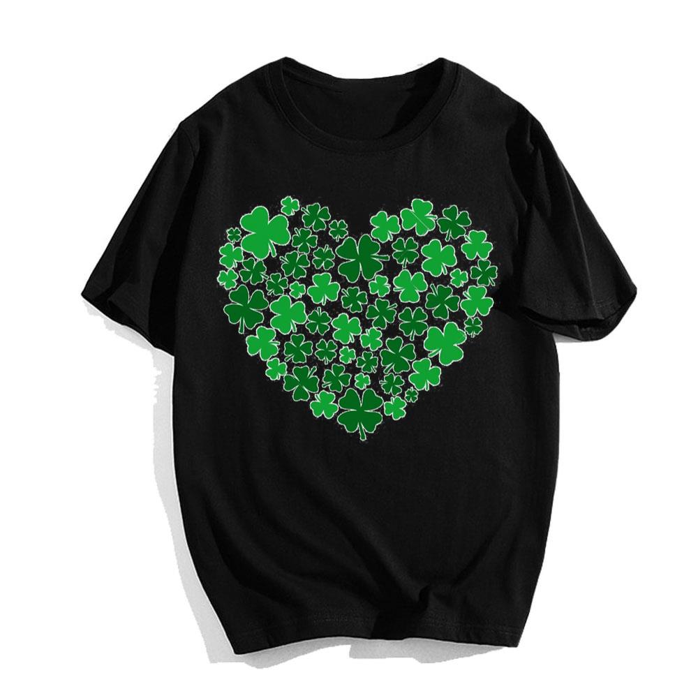 Clover Heart Irish Womens St Patricks Day T-Shirts