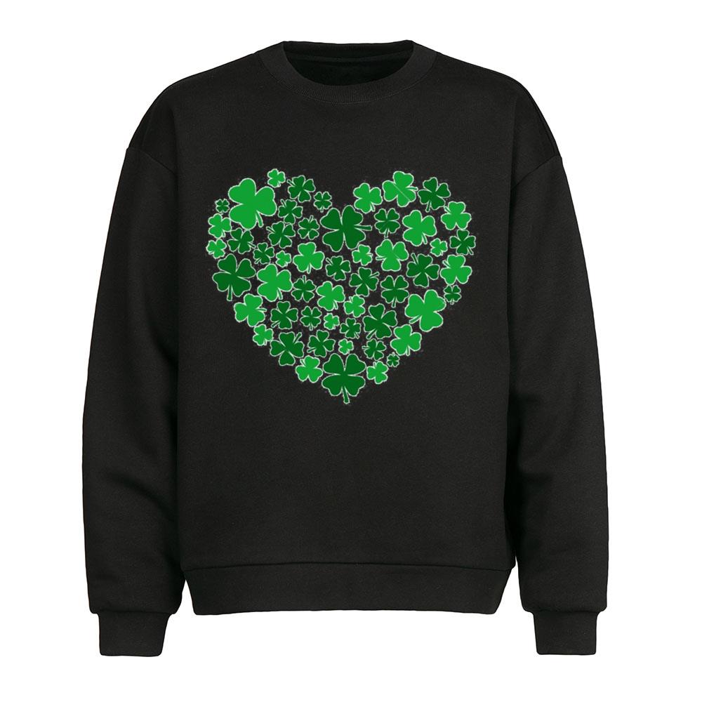 Clover Heart Irish Womens St Patricks Day T-Shirts