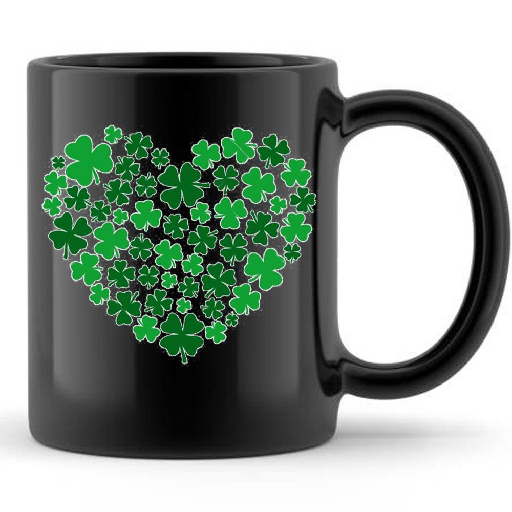 Clover Heart Irish Womens St Patricks Day T-Shirts