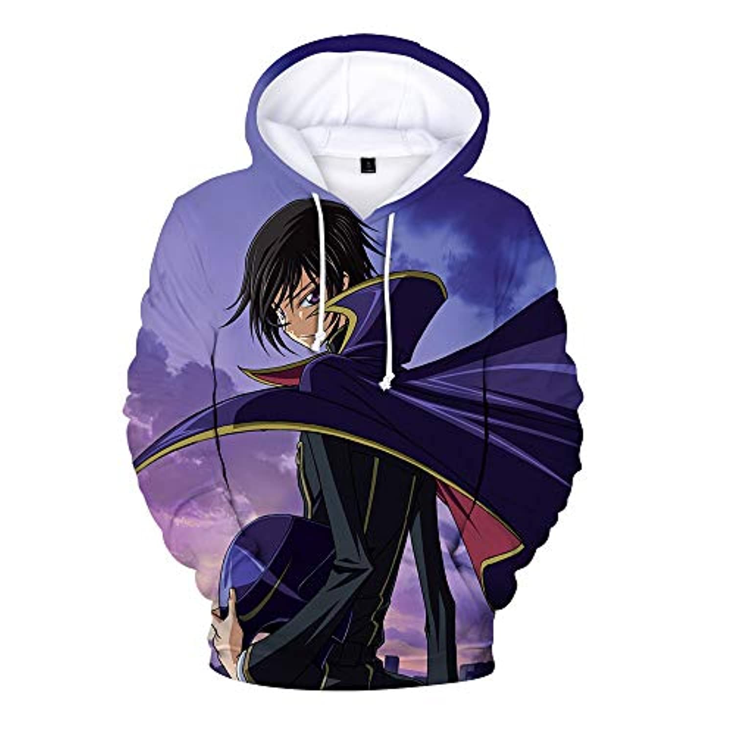 Code Geass Hoodies - Lelouch Lamperouge Unisex 3D Full Print Hooded Pullover Sweaters