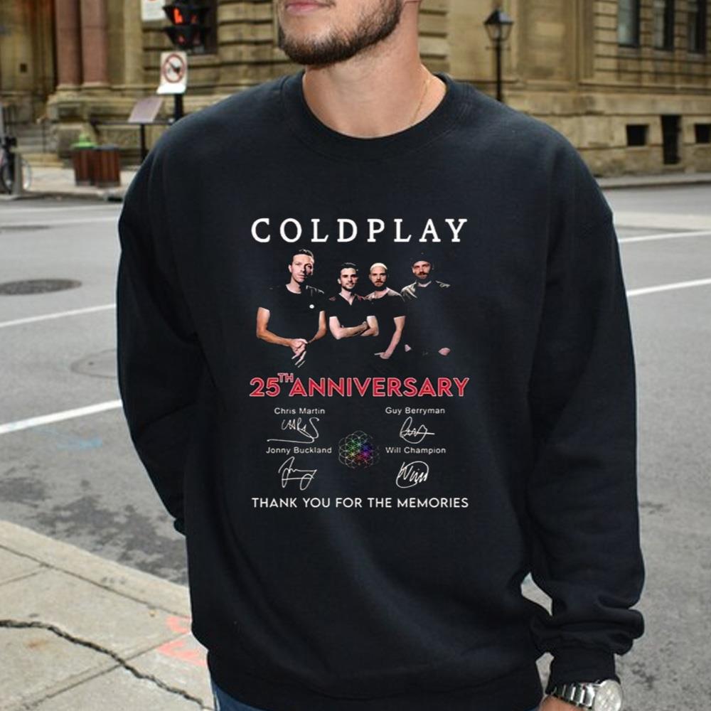 Coldplay 25th Anniversary Thank You For The Memories Shirt