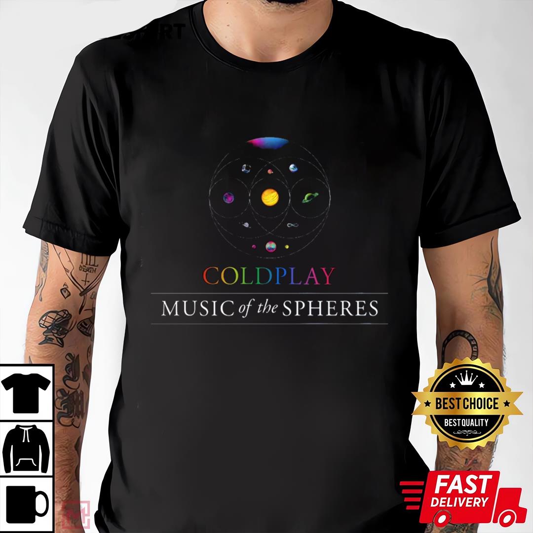 Coldplay Music Of The Spheres World Tour 2023 Shirt, Coldplay Tour T-Shirt
