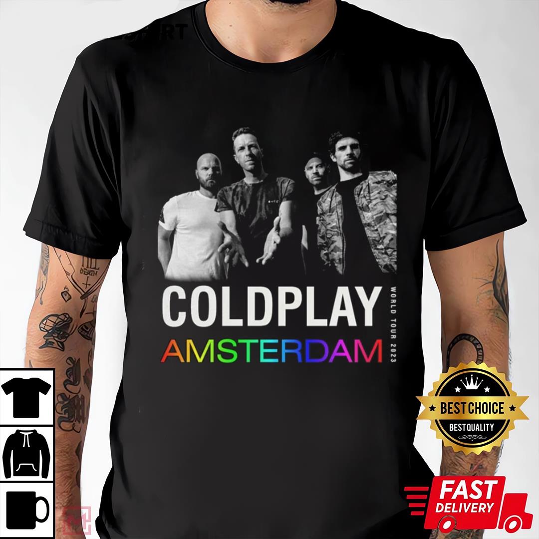 Coldplay Music Of The Spheres World Tour T-shirt, Inspired By Music Of The Spheres 2023 Coldplay Concerts In Amsterdam