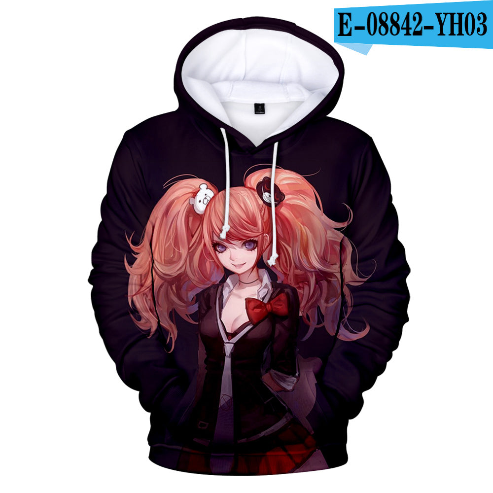 Danganronpa Monokuma Unisex 3D Hoodie Sweatshirt Hooded Streetwear