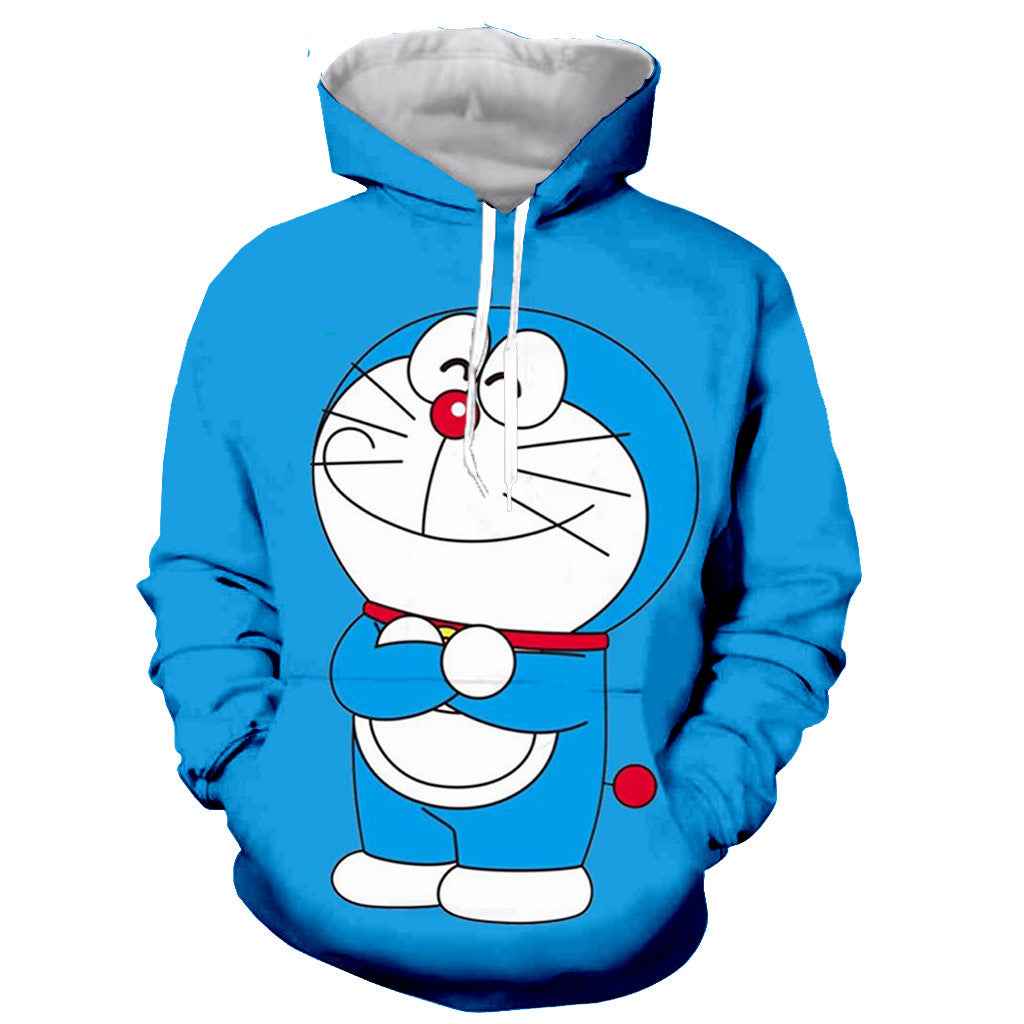 Doraemon 3D Printed Hoodies - Anime Casual Sweatshirts Pullovers