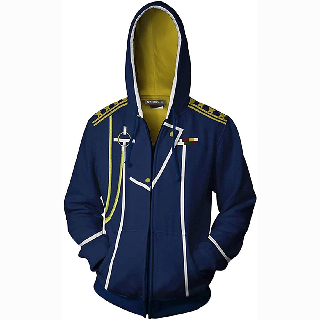 Fullmetal Alchemist Edward Elric Hoodies Full-Zip Jacket Cosplay Costume Unisex