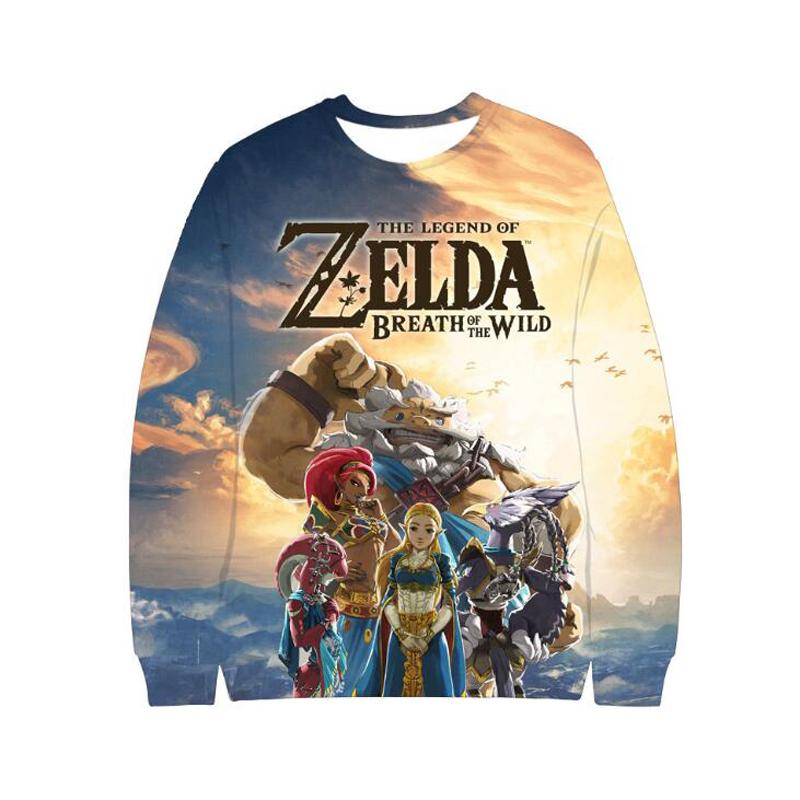 Game The Legend of Zelda Anime Link Majora's 3D Crewneck Sweatshirt