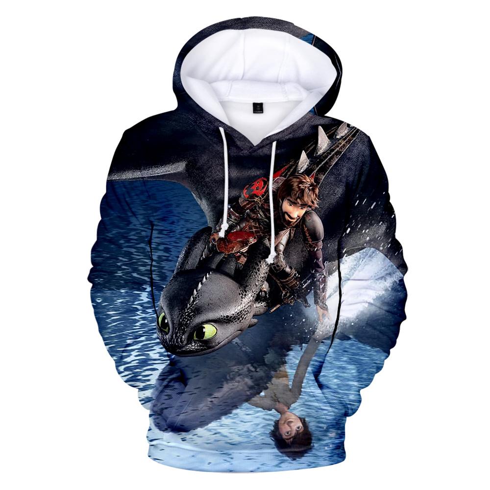 How To Train Your Dragon 3D Printed Sweatshirts - Fashion Hooded Hoodies