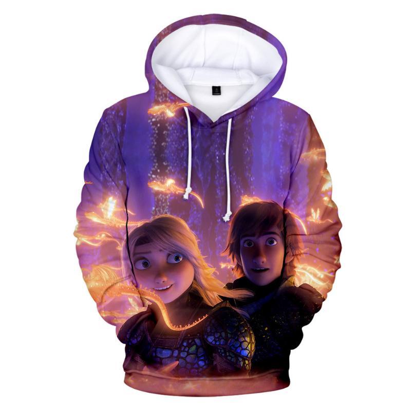 How To Train Your Dragon Hoodies - Anime 3D Print Hooded Jacket Sweatshirts