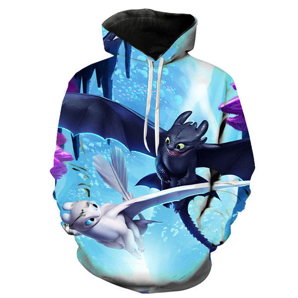 How To Train Your Dragon The Hidden World Hoodies - 3D Print Casual Cool Sweatshirt Pullover