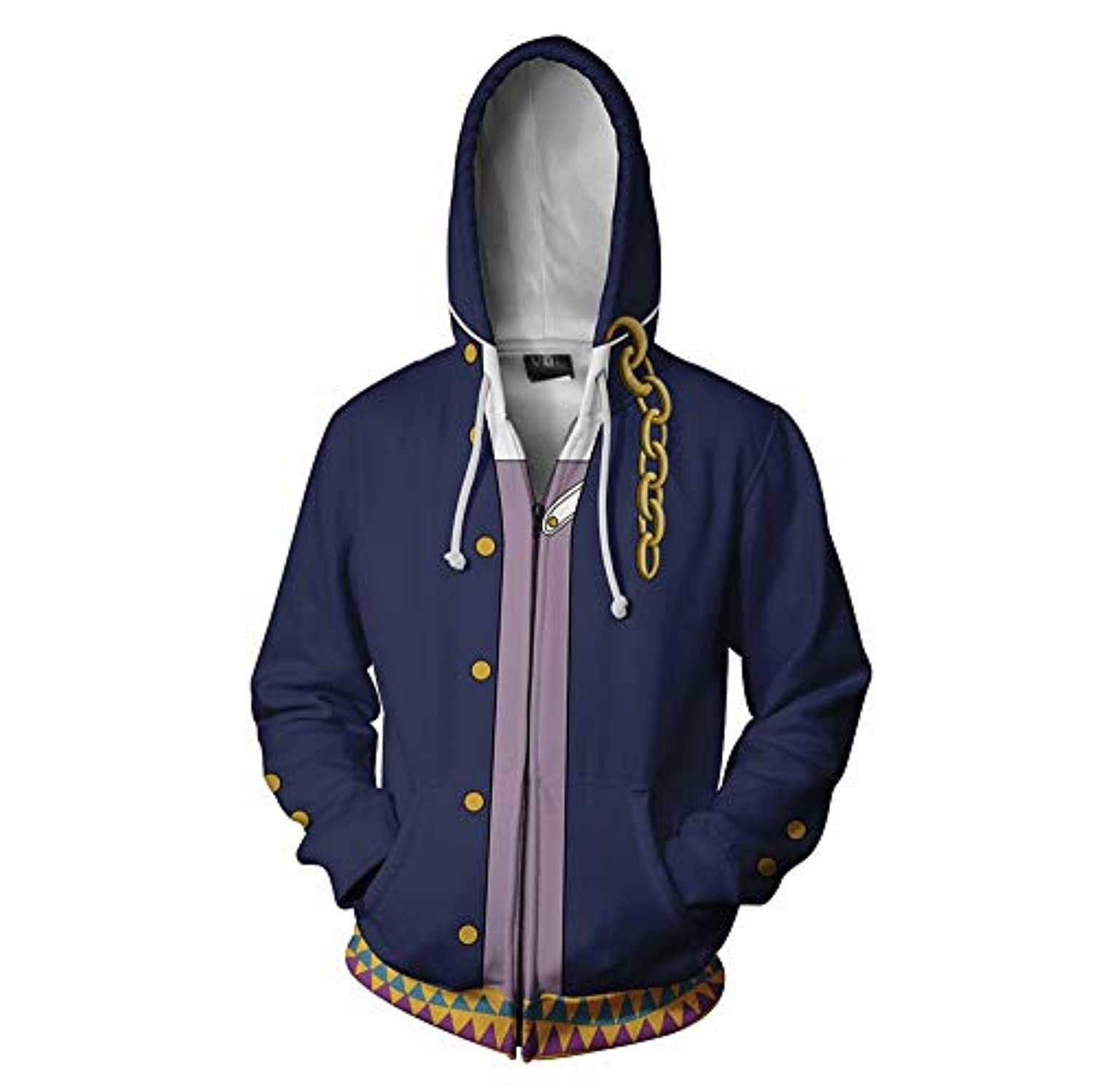 JoJo's Bizarre Adventure Hoodie - 3D Printed Zip Up Hoodie