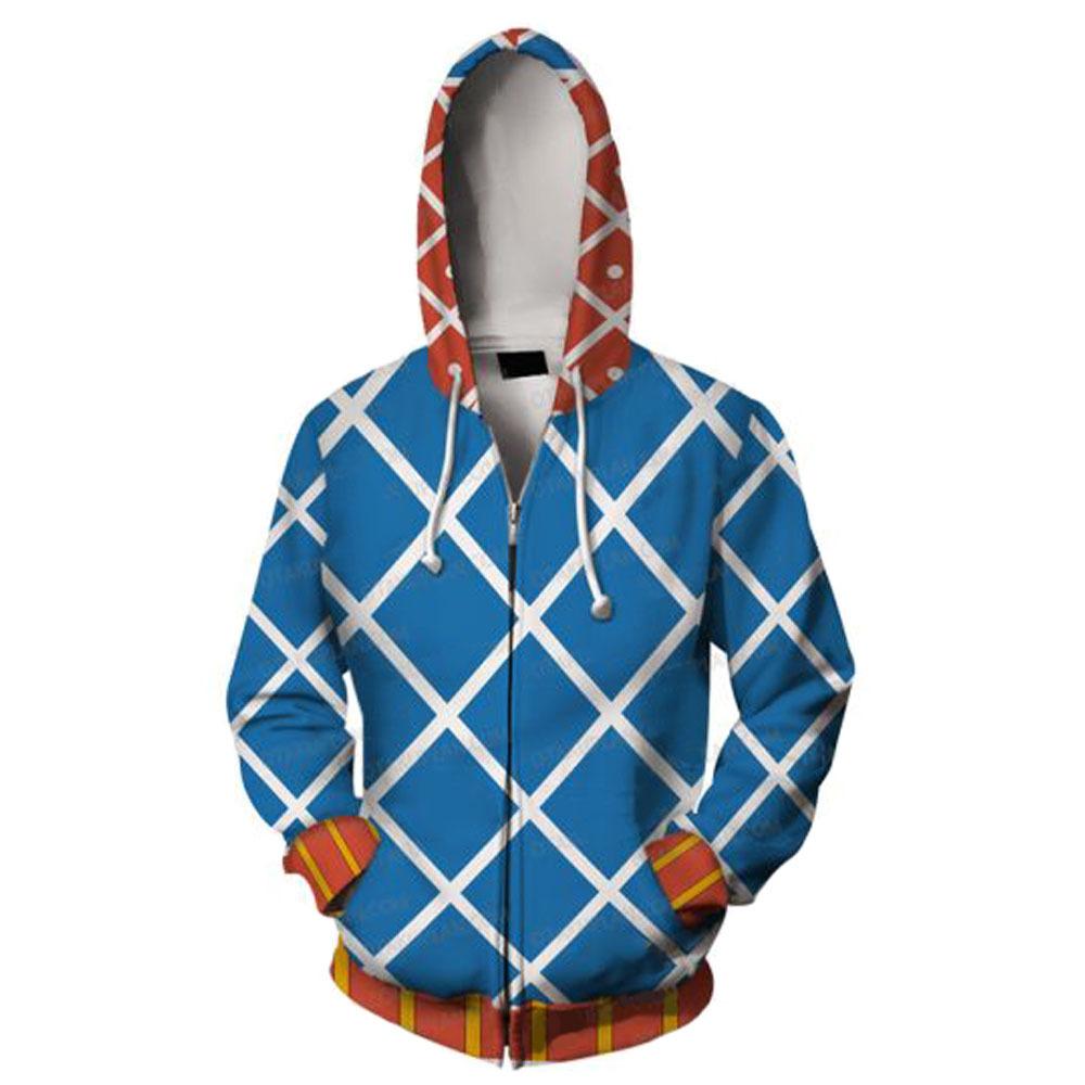 JoJo's Bizarre Adventure Hoodies - GUIDO MISTA Cosplay Zip Up Hoodie