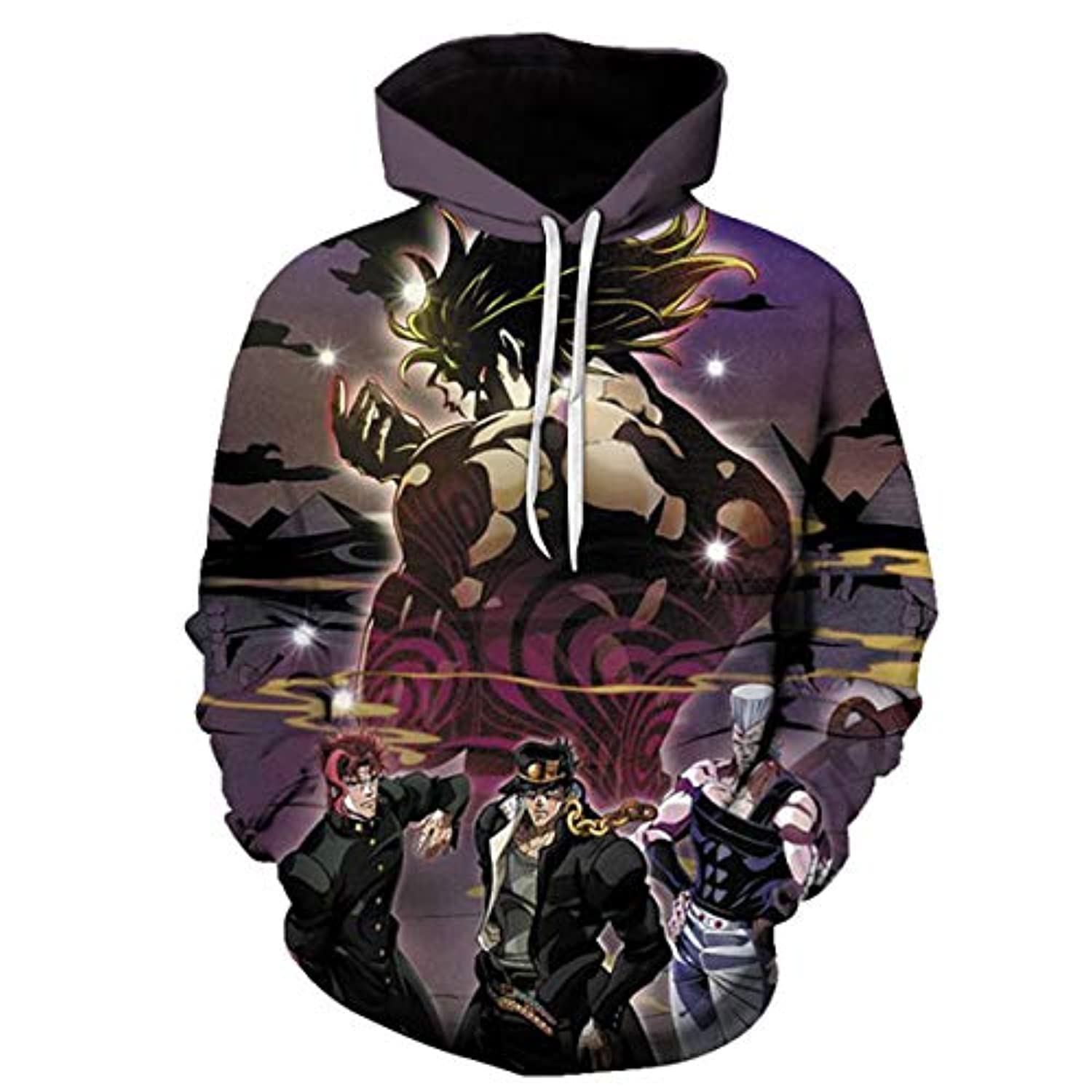 JoJo’s Bizarre Adventure Hoodies - 3D Printed Pullover Hooded Sweatshirt