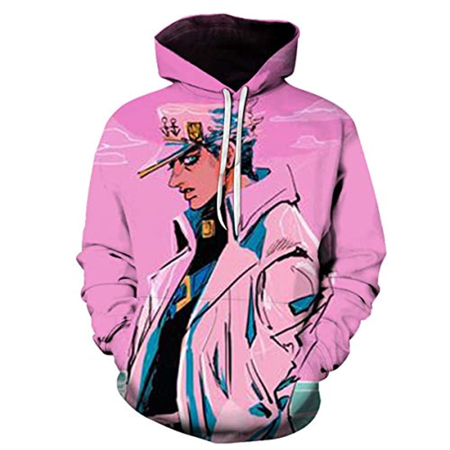 JoJo’s Bizarre Adventure Hoodies - Jotaro Kujo 3D Printed Pullover Hooded Sweatshirt