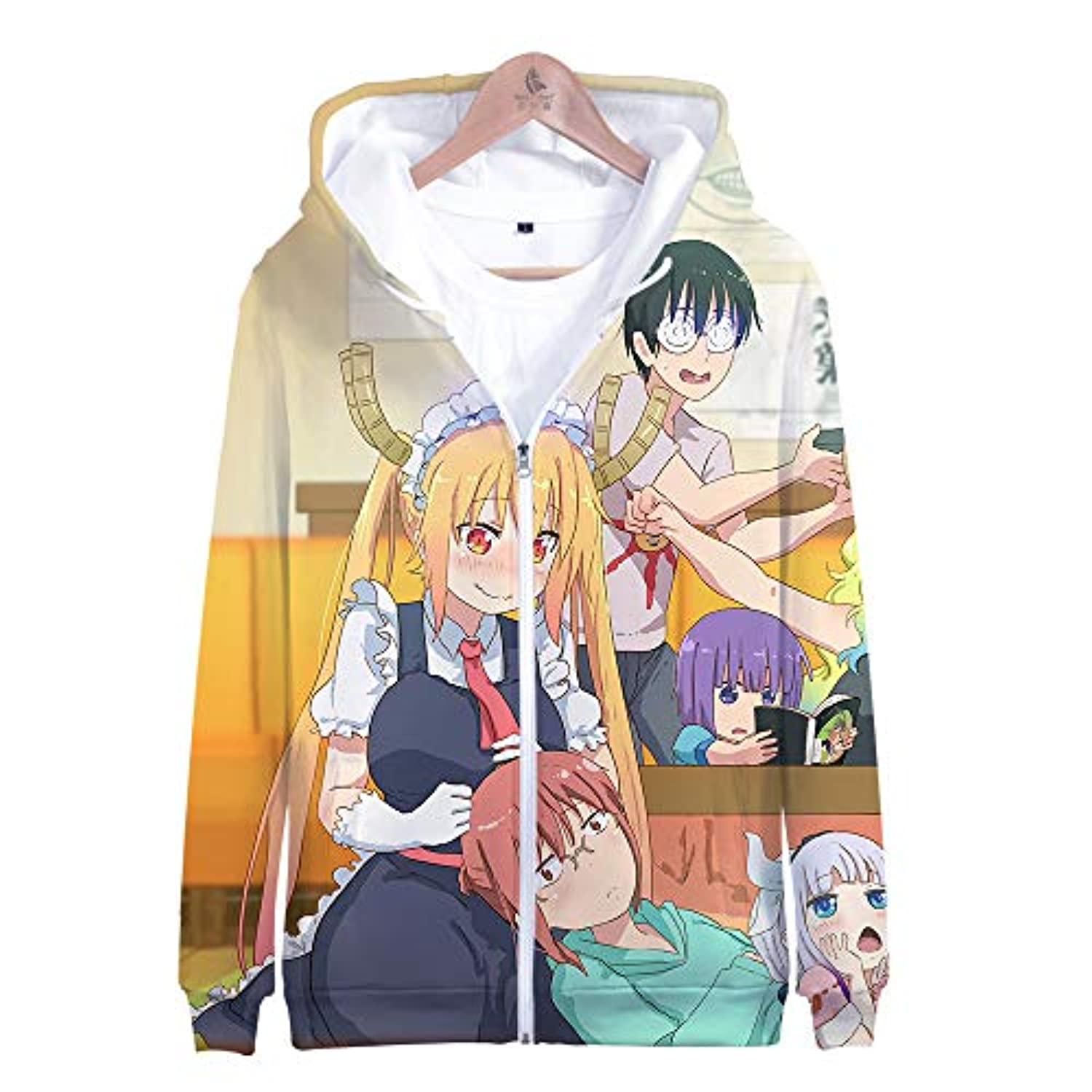 Miss Kobayashi's Dragon Maid Hoodie - 3D Casual Zipper Jacket