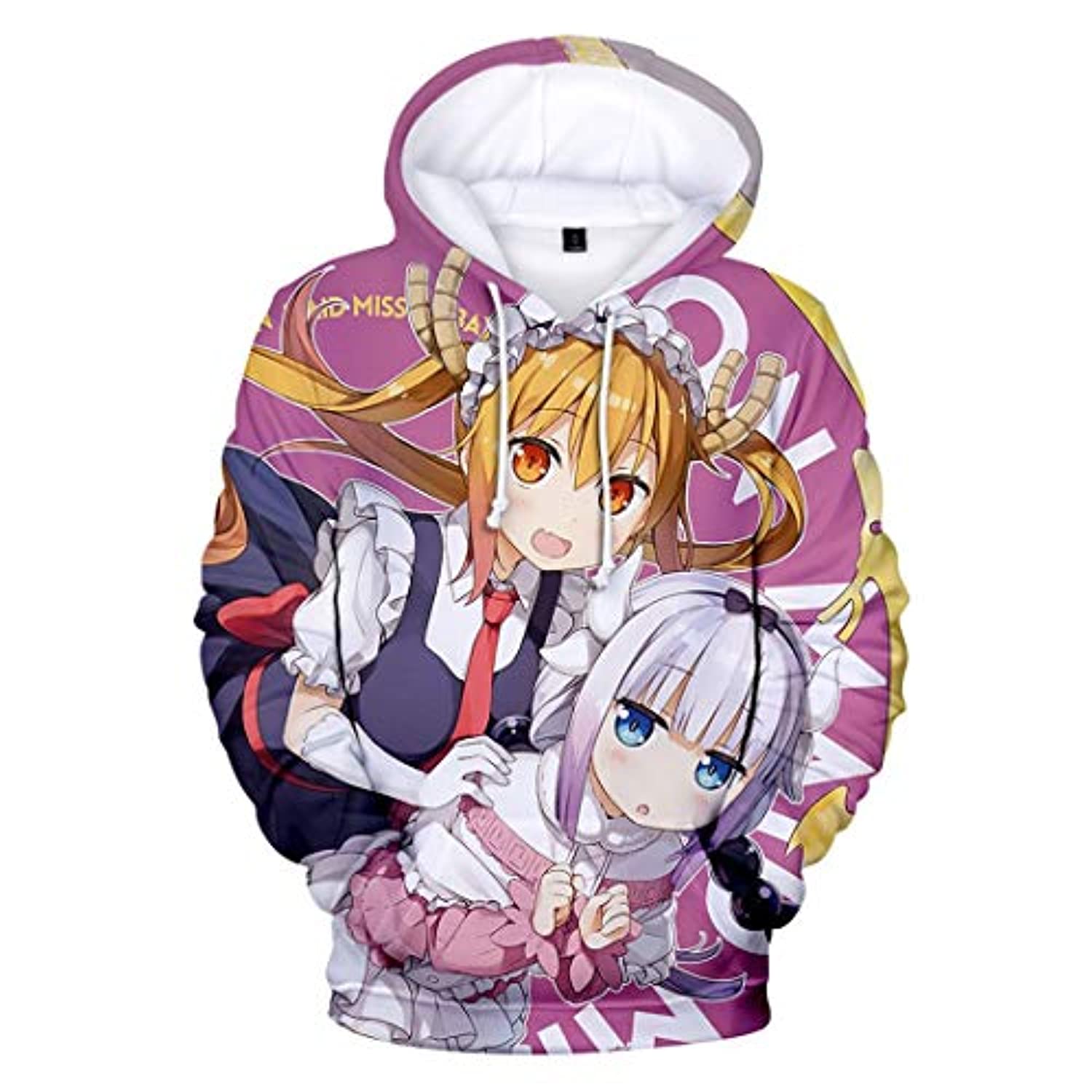 Miss Kobayashi's Dragon Maid Hoodie - Kanna Kamui Tohru 3D Print Fashion Hooded Pullover