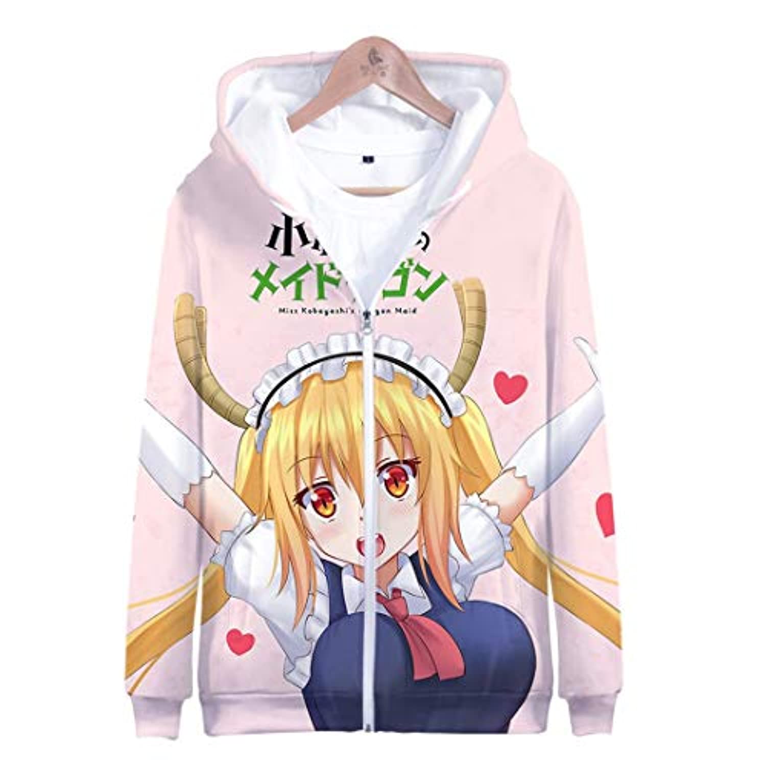 Miss Kobayashi's Dragon Maid Hoodie - Tohru 3D Casual Zipper Jacket